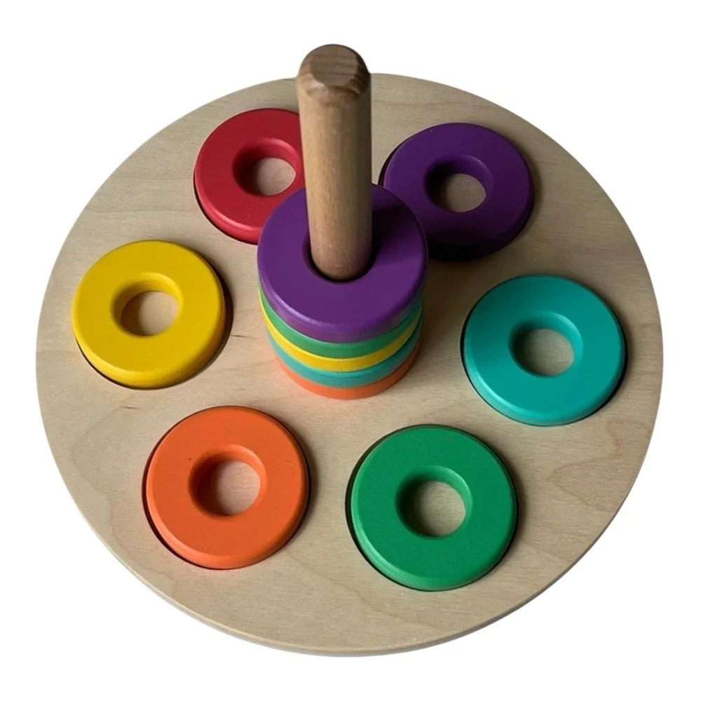 Lovevery Flexible Ring Stacker Wooden Stacking Toy Montessori Babbler *Read